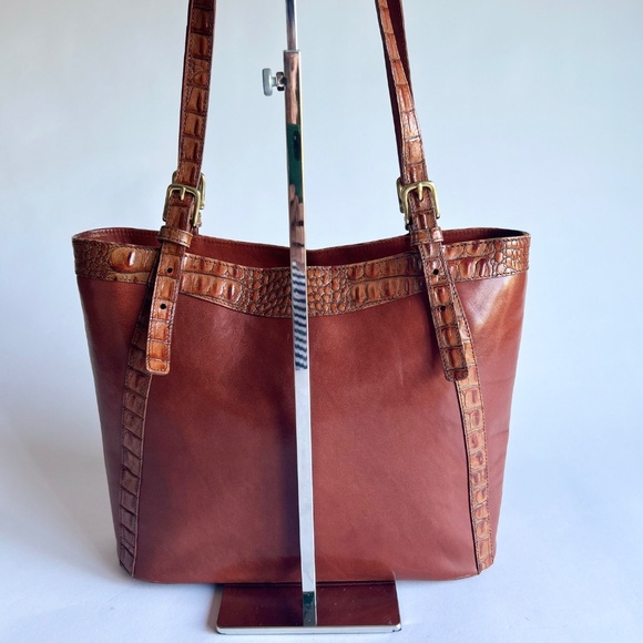 Brahmin Tan Brown Leather Handbag Shoulder Bag - Picture 5 of 15